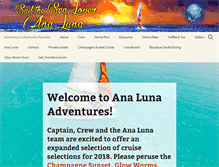 Tablet Screenshot of analunaadventures.com